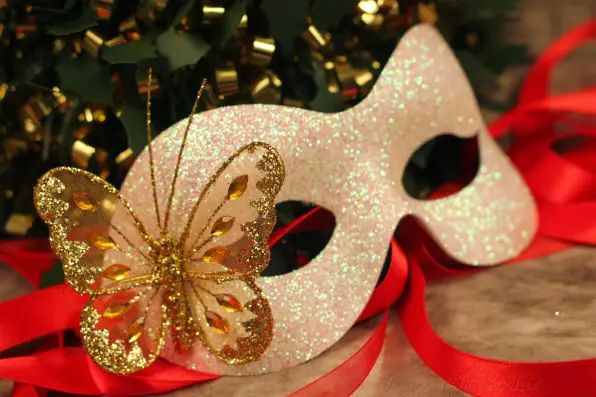 Christmas masquerade mask