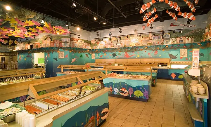 Crabby Mike's Buffet offer over 120 delectable items on its buffet.